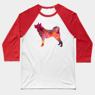 Karelian Bear Dog in watercolor Baseball T-Shirt